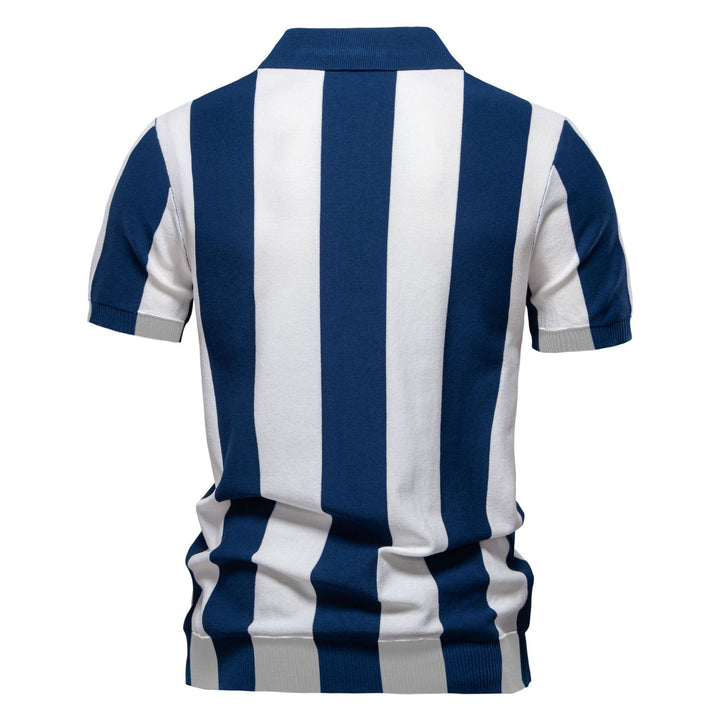 Herren Poloshirt mit modernem Streifenmuster Echoarchiv