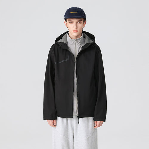 Herren Technische Softshelljacke mit verstellbarer Kapuze und winddichter Membran Echo Archiv