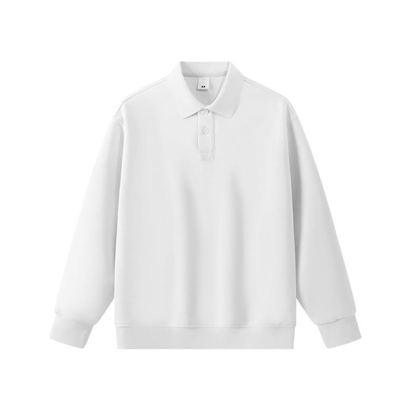 Unisex Oversize-Polo-Sweatshirt mit gerippten Bündchen und Knopfleiste Echo Archiv