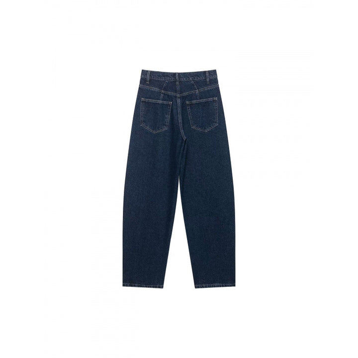 Damen Hochtaillierte weite Streifenjeans im Retro‑Look Echo Archiv