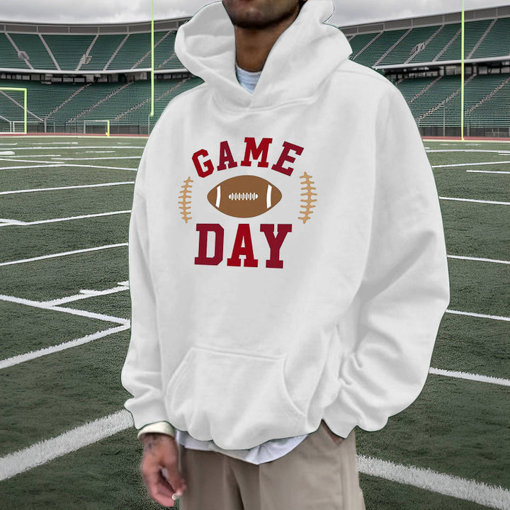 Damen Sportlicher Kapuzenpullover mit Football-Motiv Echoarchiv