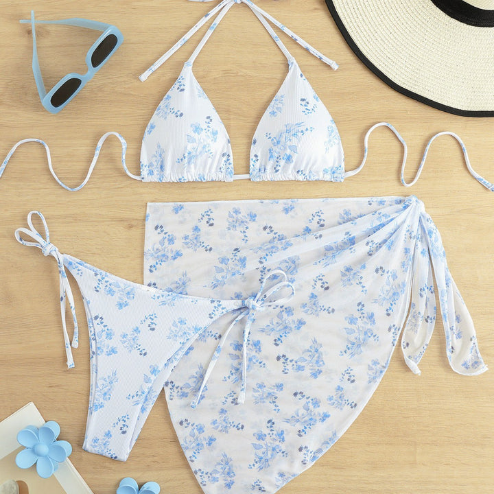 Damen Triangel-Bikini-Set mit elegantem Wickelrock Echo Archiv