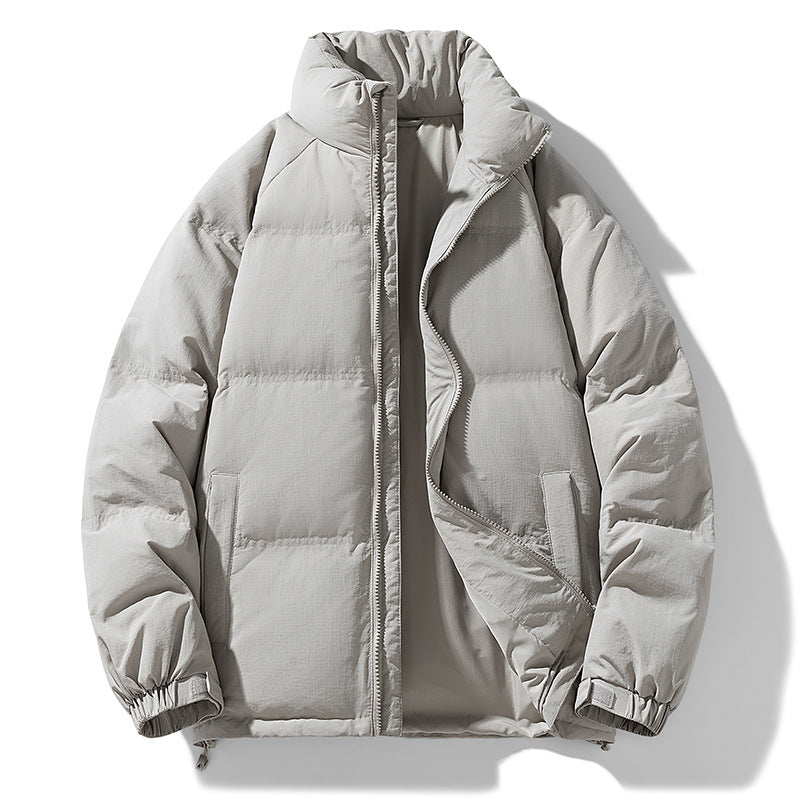 Herren Stepp-Daunen-Winterjacke mit hohem Stehkragen und verstellbarem Saum Echo Archiv