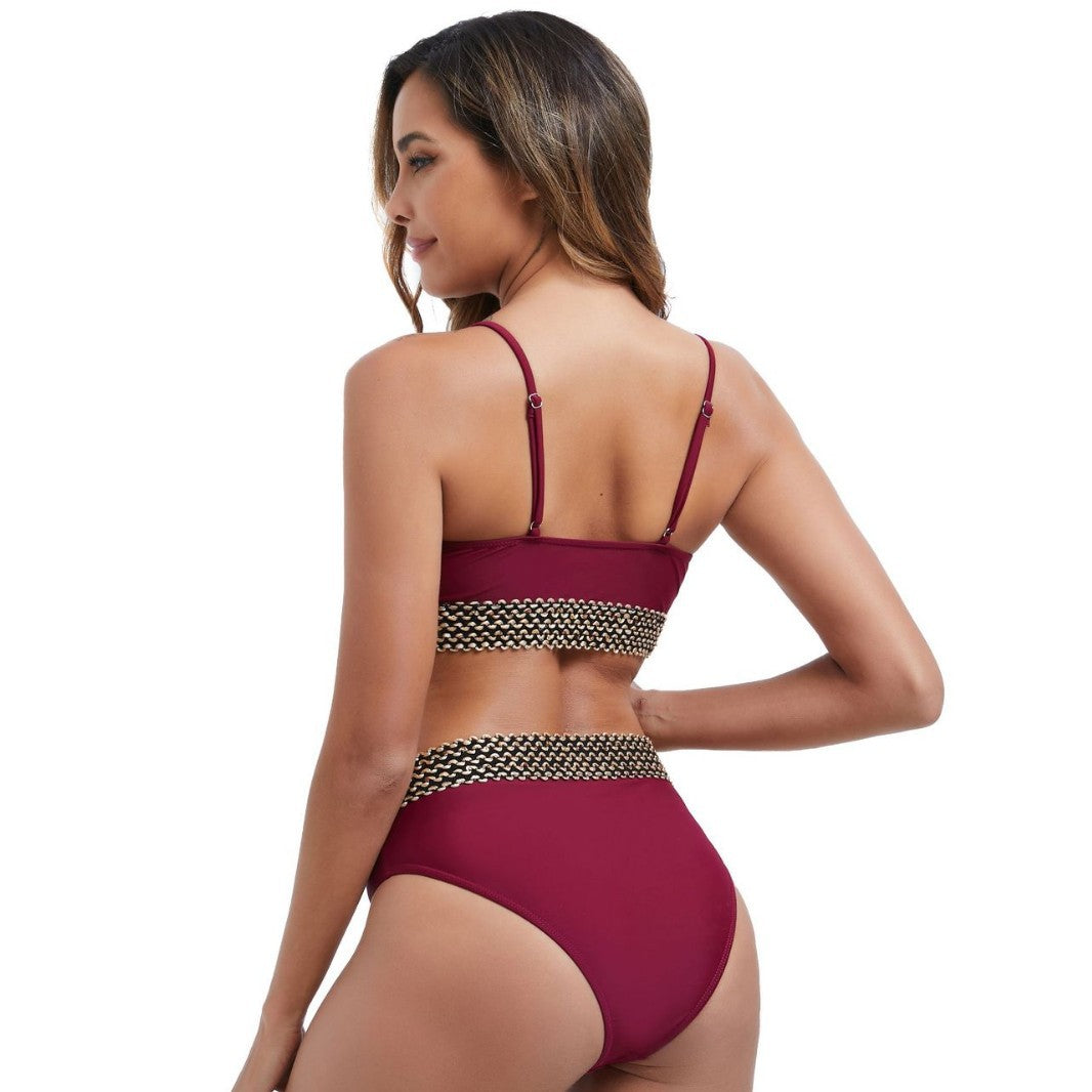 Damen Bikiniset mit kreativem Bund Echo Archiv