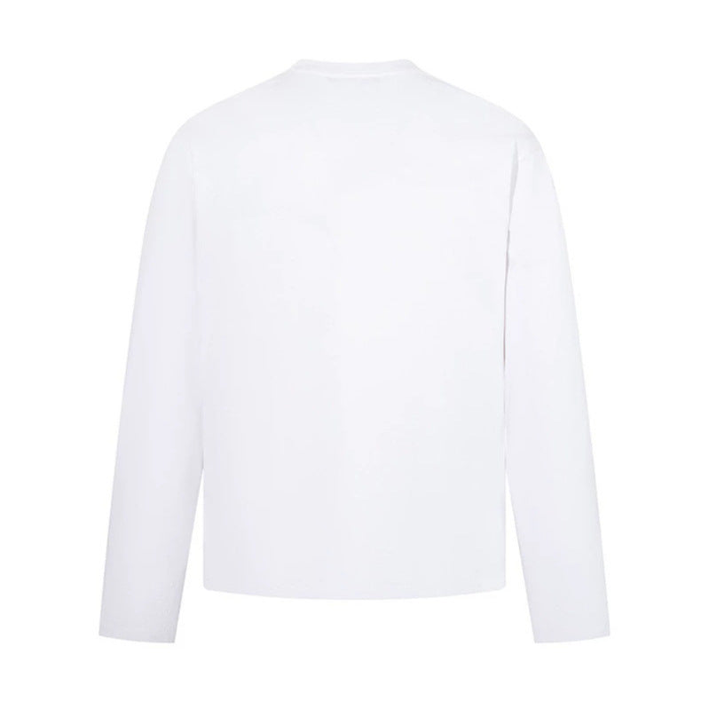 Herren Langarmshirt mit Print-Collage, Distressed‑Details und Relaxed‑Fit Echoarchiv
