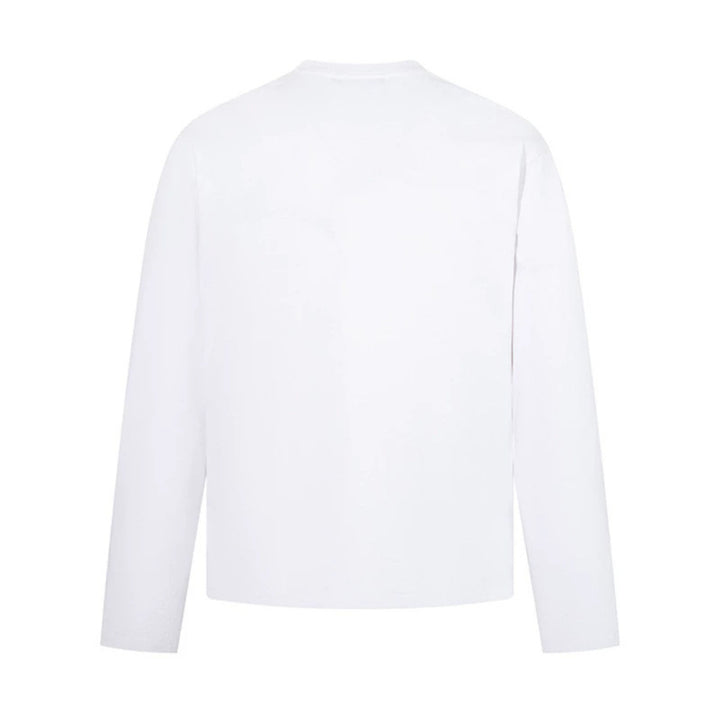 Herren Langarmshirt mit Print-Collage, Distressed‑Details und Relaxed‑Fit Echoarchiv