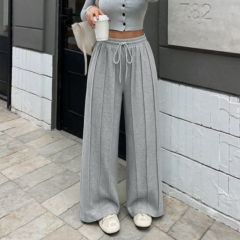 Damen Weite Palazzo-Hose mit Taillenkordel Echo Archiv