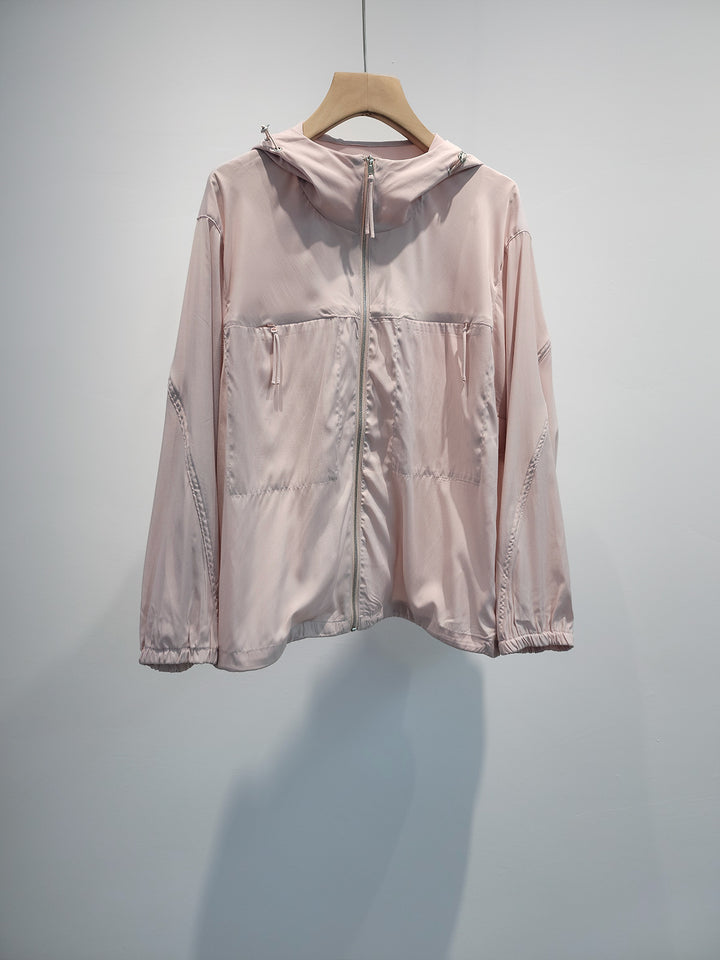 Damen Leichte Kapuzenwindjacke Echoarchiv