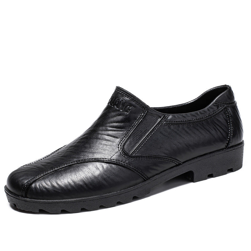Herren Elegante Slip-On Business-Halbschuhe mit elastischen Einsätzen und rutschfester Profilsohle Echoarhiv