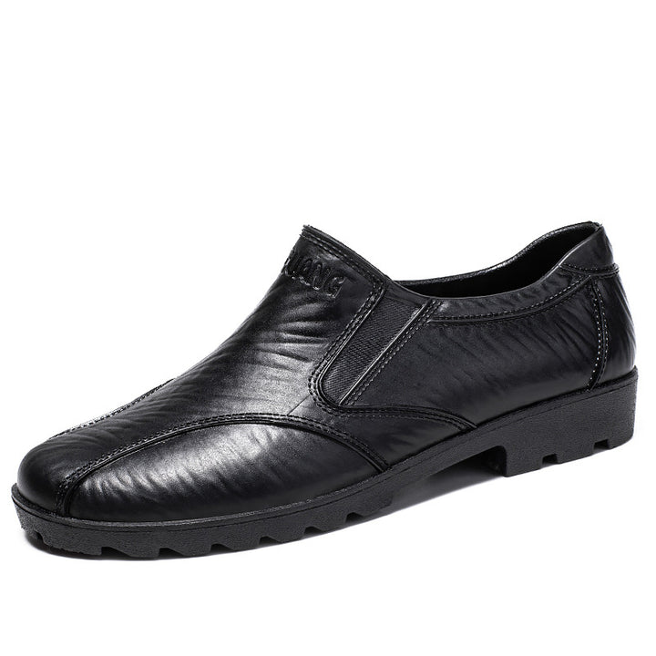 Herren Elegante Slip-On Business-Halbschuhe mit elastischen Einsätzen und rutschfester Profilsohle Echoarhiv