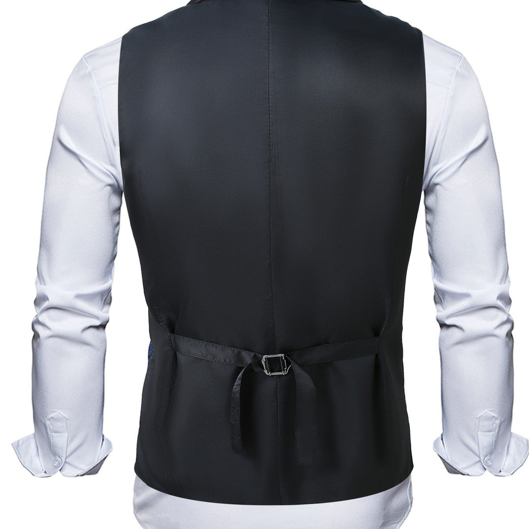 Herren elegante Brokatweste mit schimmerndem Satinrevers Echoarchiv