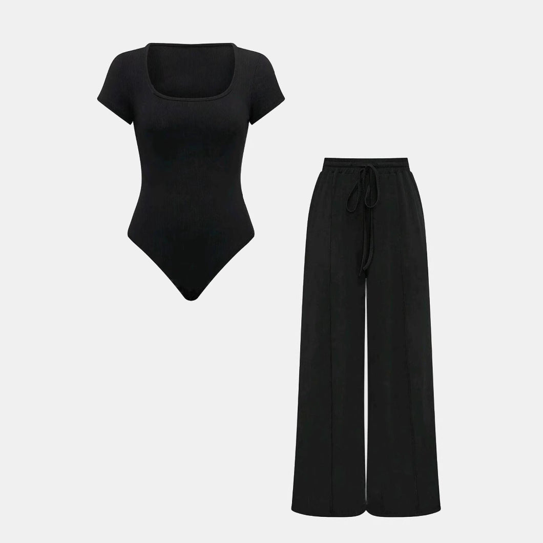Damen Lässiges Strick-Zweiteiler-Set mit weitem Schnitt und hochwertigem Material Echo Archiv