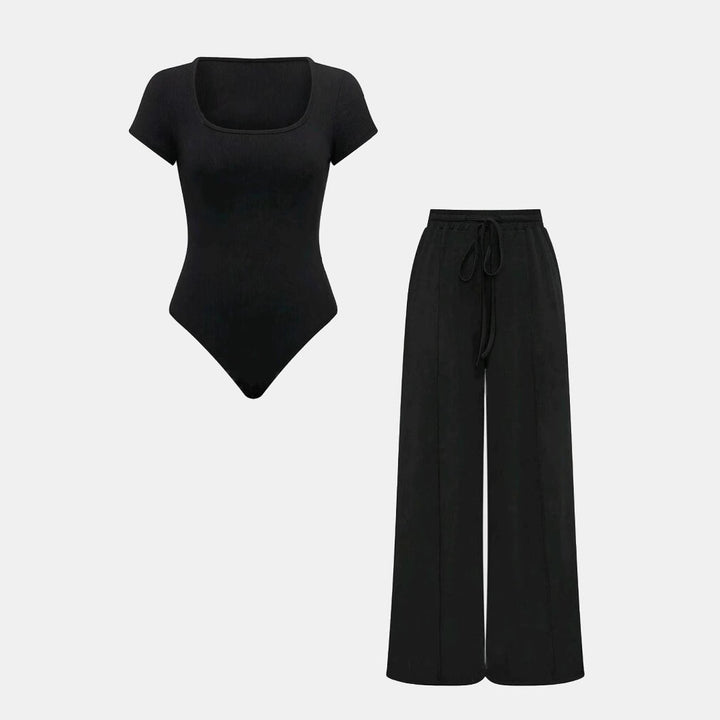 Damen Lässiges Strick-Zweiteiler-Set mit weitem Schnitt und hochwertigem Material Echo Archiv