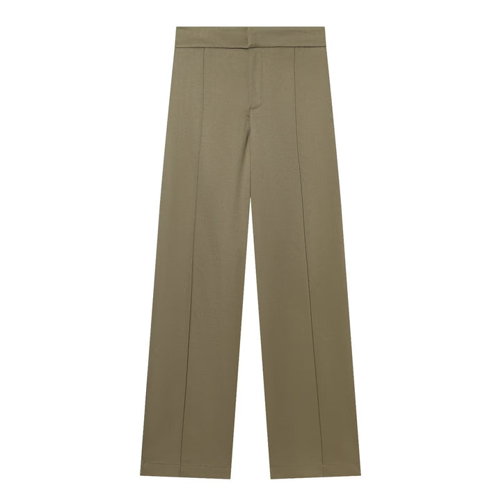 Damen Zweiteiliges Freizeit-Set mit Stehkragen-Zipperjacke und taillierter High-Waist-Hose Echo Archiv