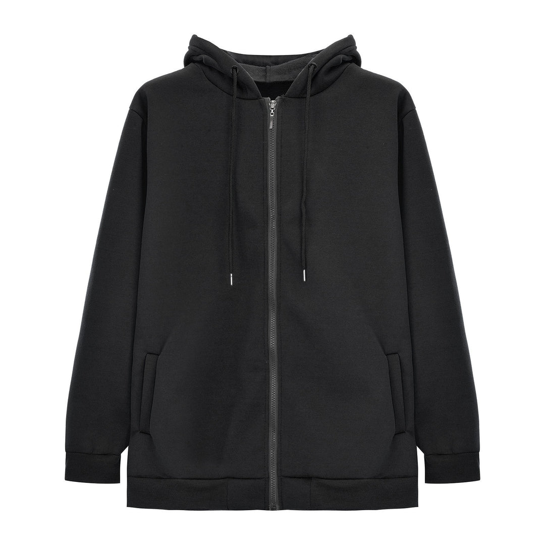 Damen nan lässige Zip-Hoodie-Jacke im Boxy-Cut mit überschnittener Schulter, verdecktem Tunnelzug und großen Kängurutaschen Echo Archiv