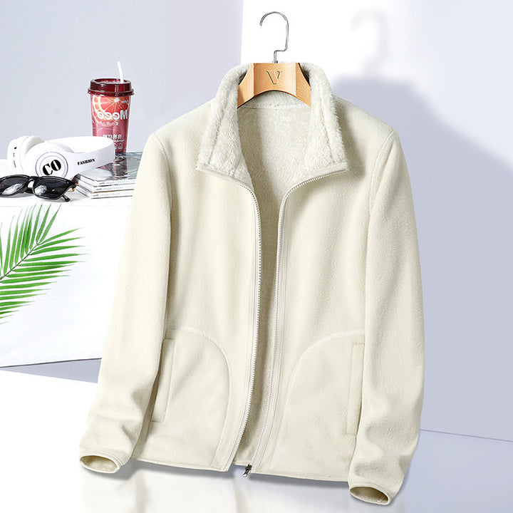Damen Fleecejacke mit hohem Kragen Echo Archive