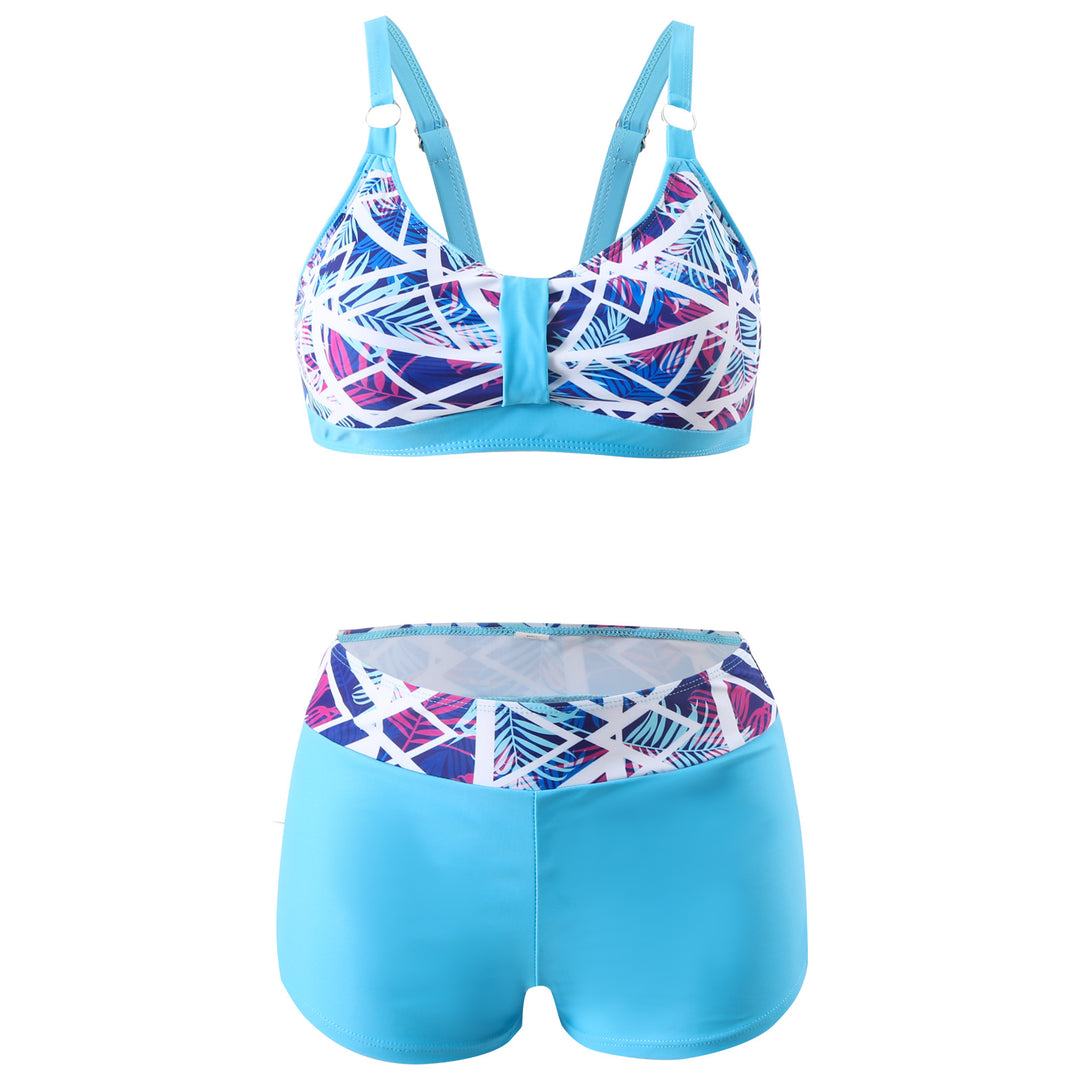 Damen nan sportliches Bikini-Set mit stützendem Bustier-Top und figurformenden Badeshorts Echo Archiv