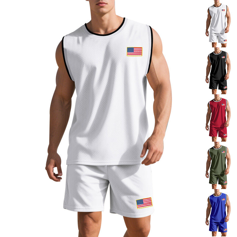 Herren Sportanzug mit ärmellosem Oberteil und Shorts Echoarchiv