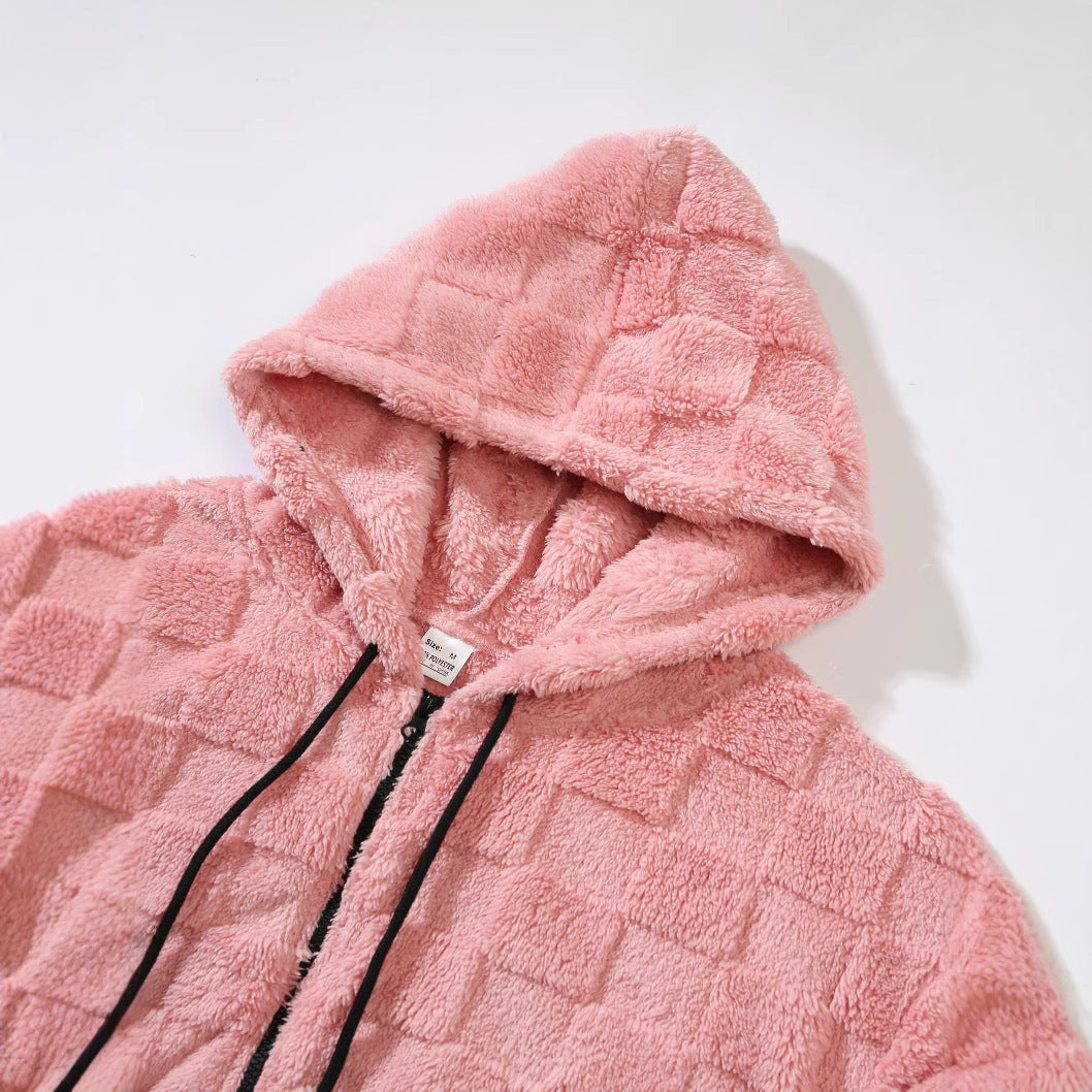 Herren Fleecejacke mit strukturiertem Design und praktischem Reißverschluss Echoarchiv