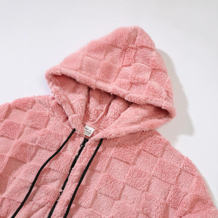 Herren Fleecejacke mit strukturiertem Design und praktischem Reißverschluss Echoarchiv