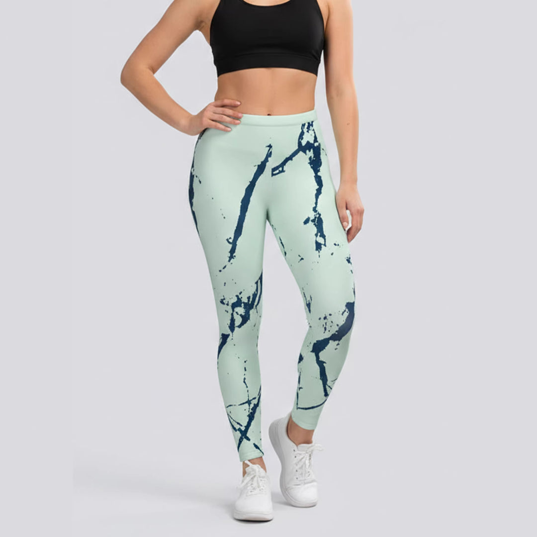Damen Sportleggings mit stylischem Sternen-Design und hohem Bund Echo Archiv