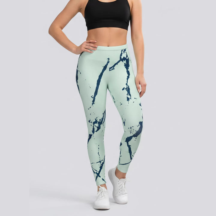 Damen Sportleggings mit stylischem Sternen-Design und hohem Bund Echo Archiv