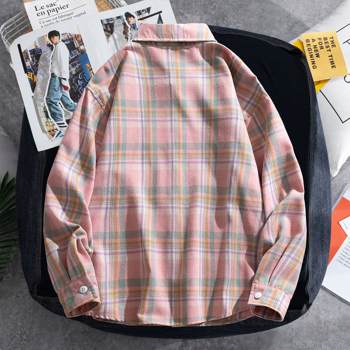 Damen Lässige und modische Flanellhemdjacke Echo Archiv