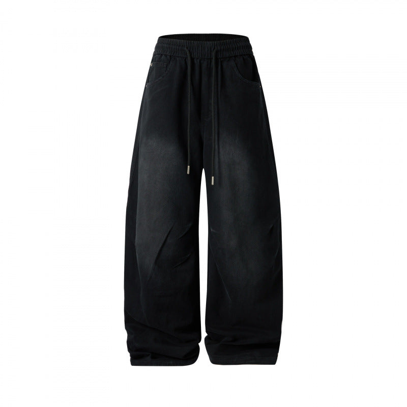 [Damen] Weite Culotte‑Hose mit hohem Elastikbund, Tunnelzug und Eingrifftaschen Echo Archiv
