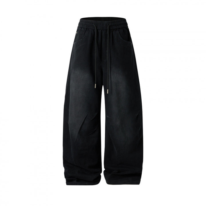 [Damen] Weite Culotte‑Hose mit hohem Elastikbund, Tunnelzug und Eingrifftaschen Echo Archiv