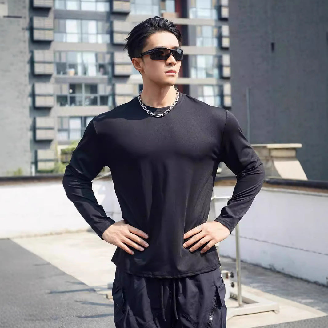 Herren Langarm Sportshirt mit atmungsaktiver und feuchtigkeitsregulierender Technologie Echoarchiv