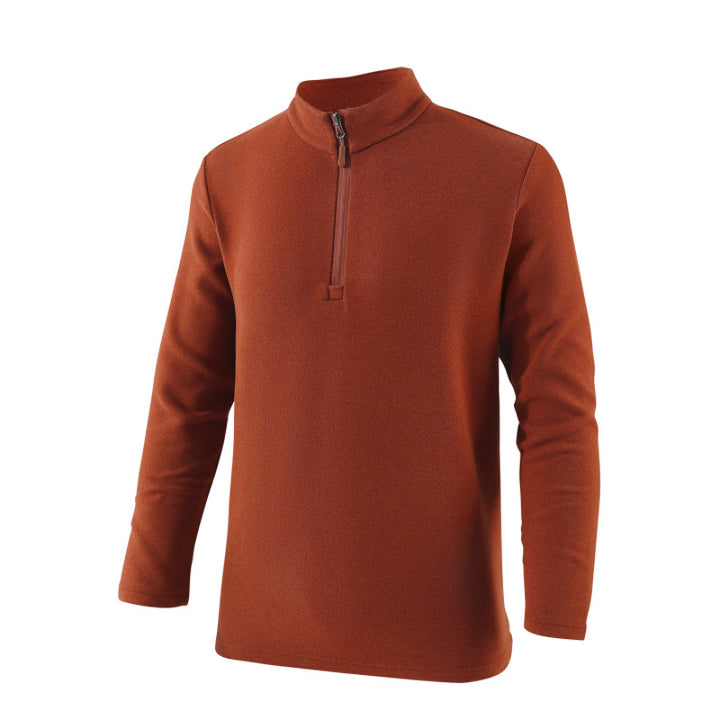 Herren Freizeit Pullover mit Stehkragen und Reißverschluss Echoarchiv
