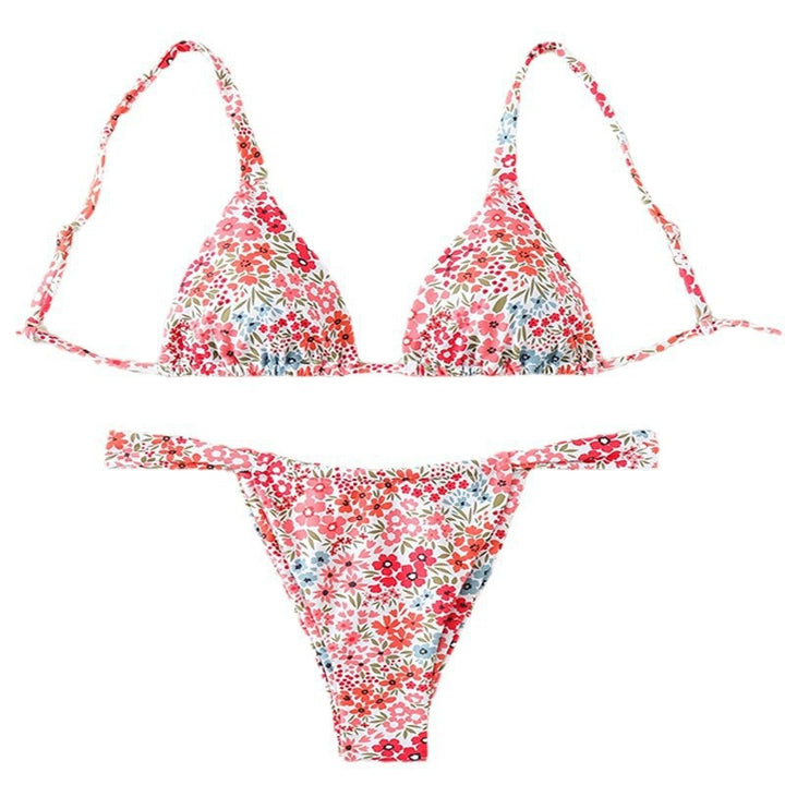 Damen Triangel-Bikini mit frischem floralen Design Echo Archiv