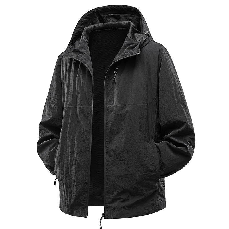 Herren Leichte und atmungsaktive Regenjacke Echo Archiv