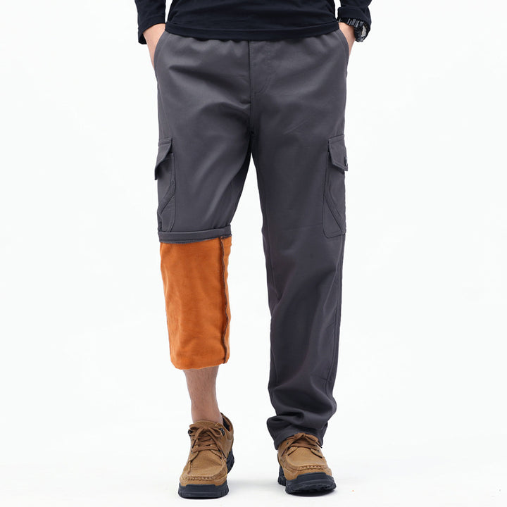 Herren Technische Cargohose mit Thermofutter-Innenbein, aufgesetzten Taschen & verstellbarem Saum Echo Archiv