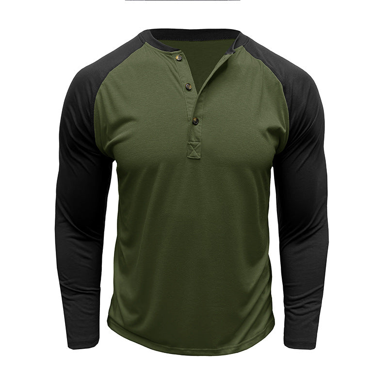 Herren Langarmshirt mit Knopfleiste Echoarchiv