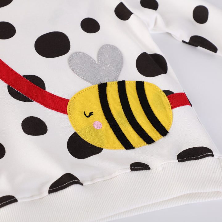 Mädchen Sweatshirt mit fröhlichem Bienenmotiv Echo Archiv