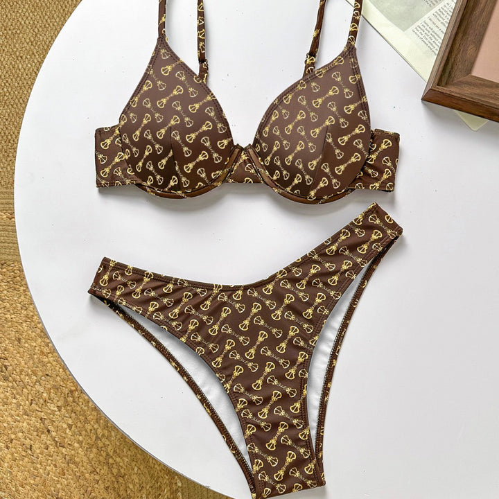 Damen Push-Up Bikini mit raffiniertem Muster Echo Archiv