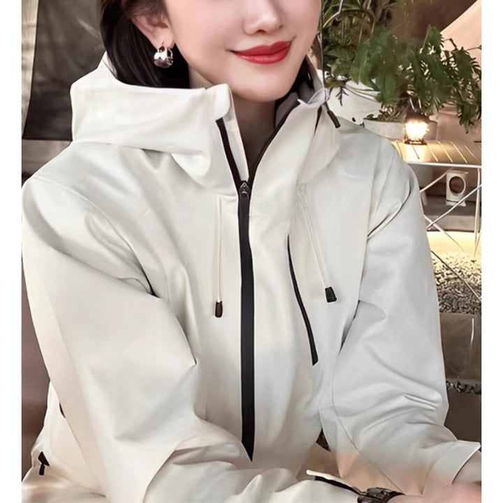 Damen Stylische Übergangsjacke mit hohem Kragen Echoarchiv