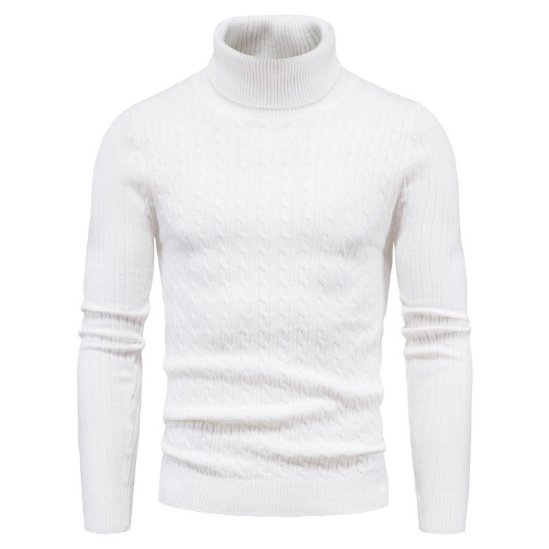 Herren Rollkragenpullover mit Zopfmuster Echoarchiv