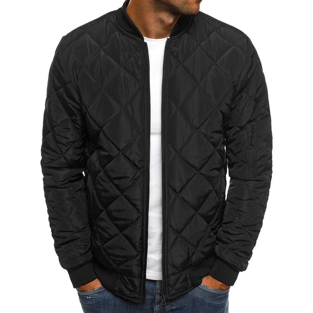 Herren Steppjacke mit elastischen Rippbündchen und praktischen Reißverschlusstaschen Echoarchiv