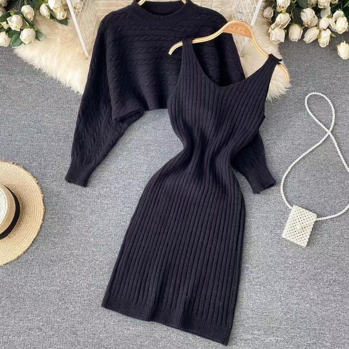 Damen Strickkleid- und Pullover-Set Echo Archiv