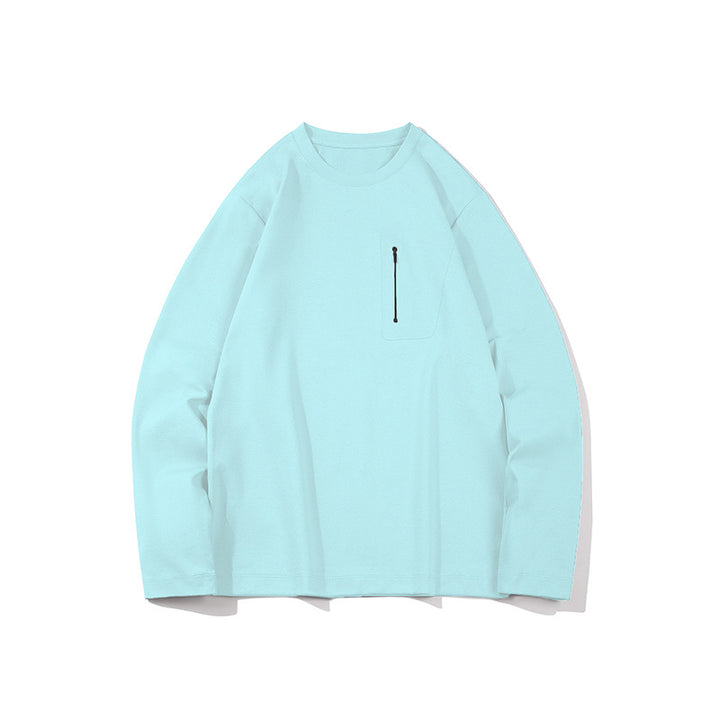 Herren Oversized-Langarmshirt mit Brustreißverschluss und Relaxed-Fit Echo Archiv