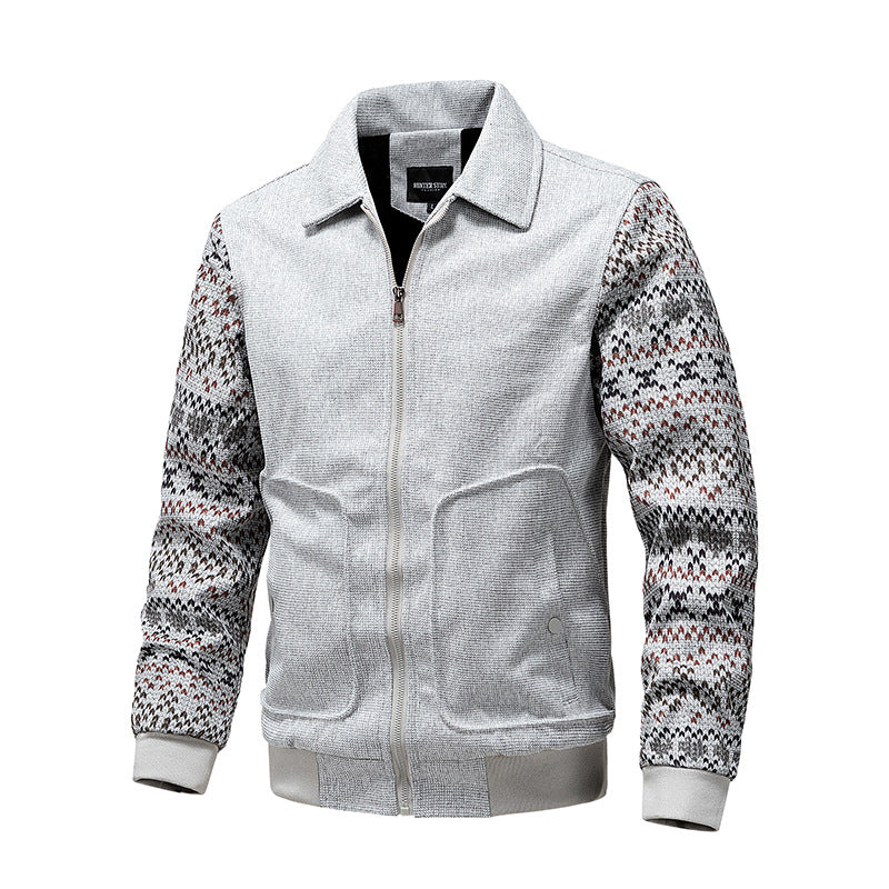 Herren Strickblouson mit Reißverschluss und Norwegerärmeln Echoarchiv