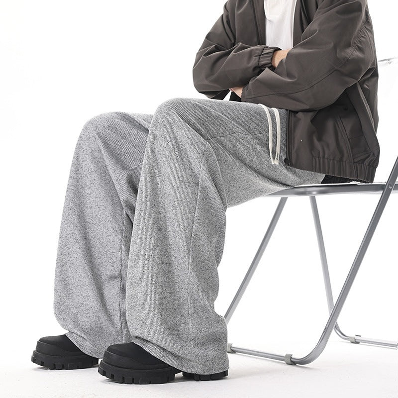 Damen Extraweite Strick-Loungehose mit Tunnelzug und elastischem Bund Echo Archiv