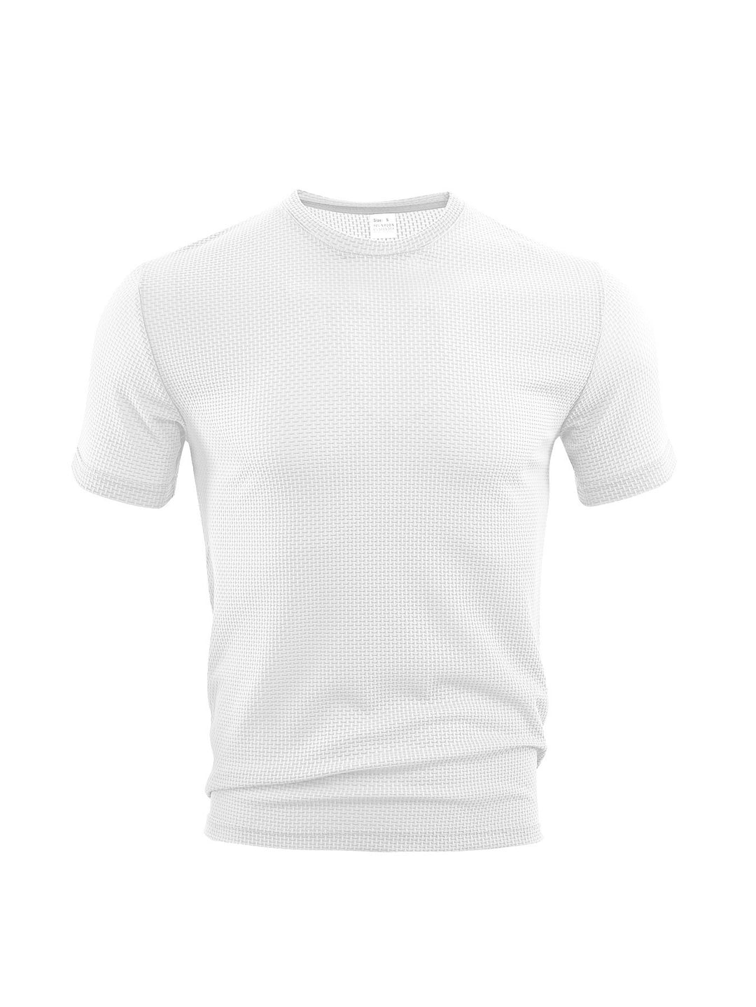 Herren funktionales Kurzarmshirt mit strukturiertem Material Echoarchiv