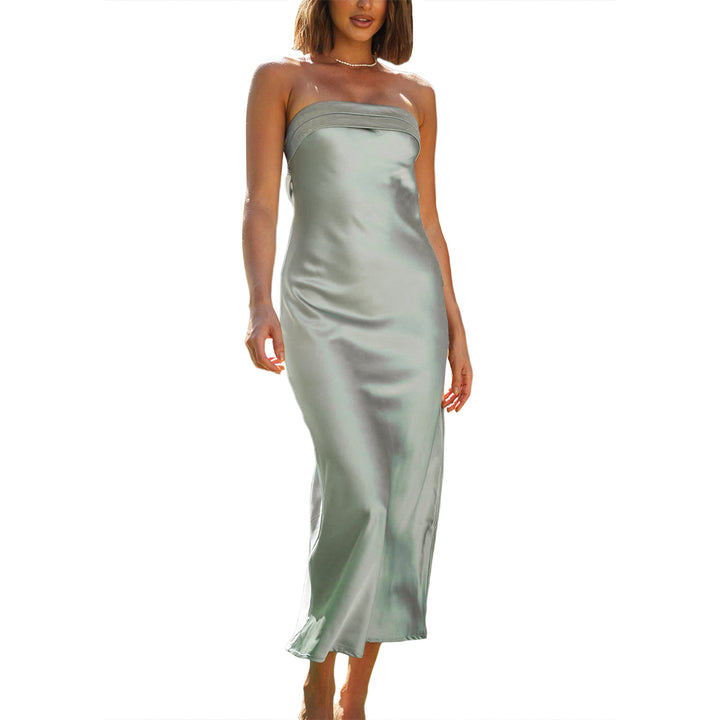 Damen Langschaftkleid aus edlem Satin Echo Archiv