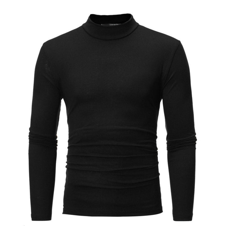 Herren Rollkragen Langarmshirt mit figurbetontem Schnitt und atmungsaktiver Stretch-Qualität Echoarchiv