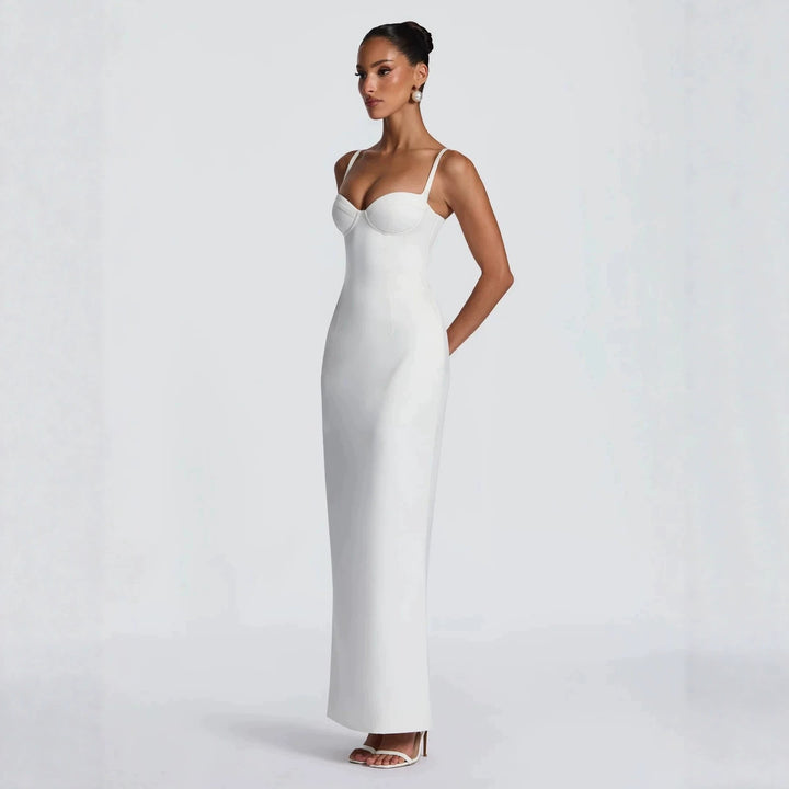 Damen Elegantes langes Hochzeitskleid Echo Archiv
