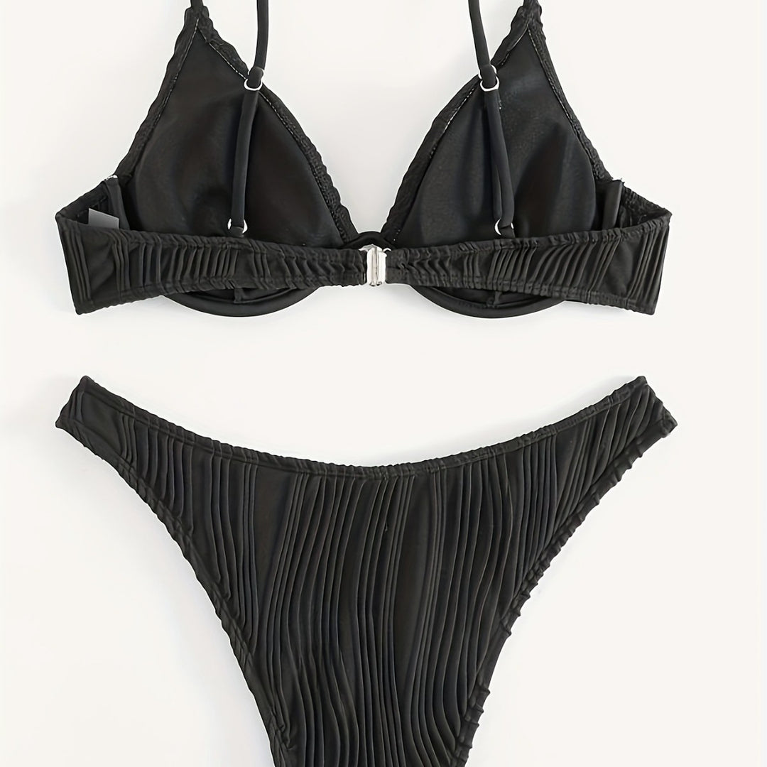 Damen Bikiniset mit elegantem Faltenmuster Echo Archiv