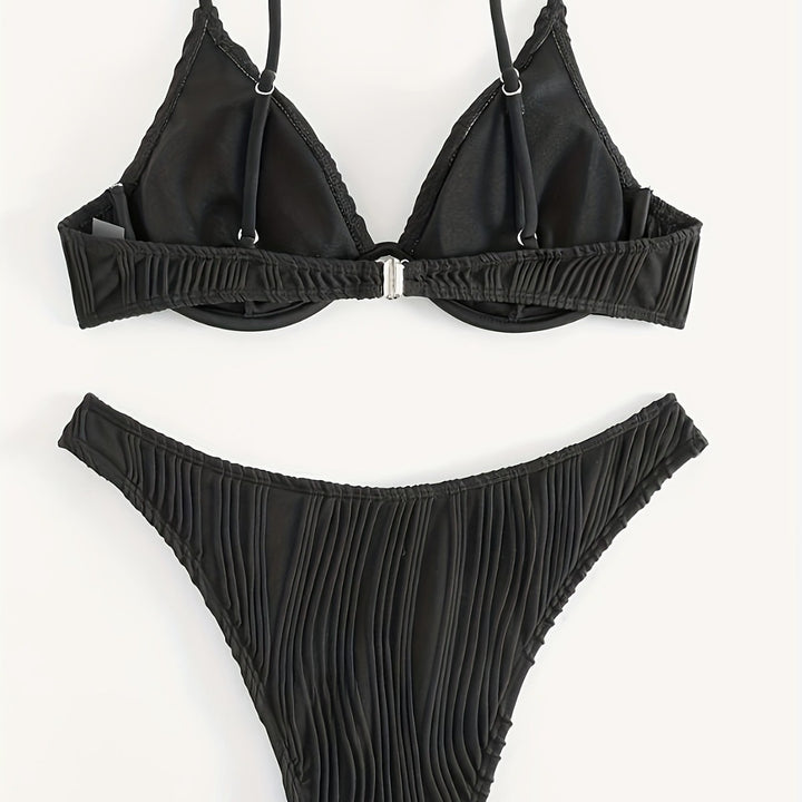 Damen Bikiniset mit elegantem Faltenmuster Echo Archiv